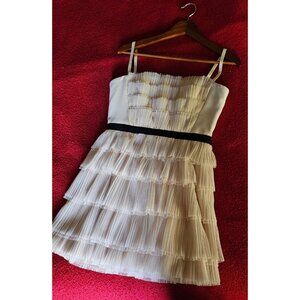 Pink stretch mini tulle layered party dress Sz 10